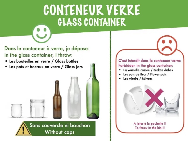 Bac pour le verre